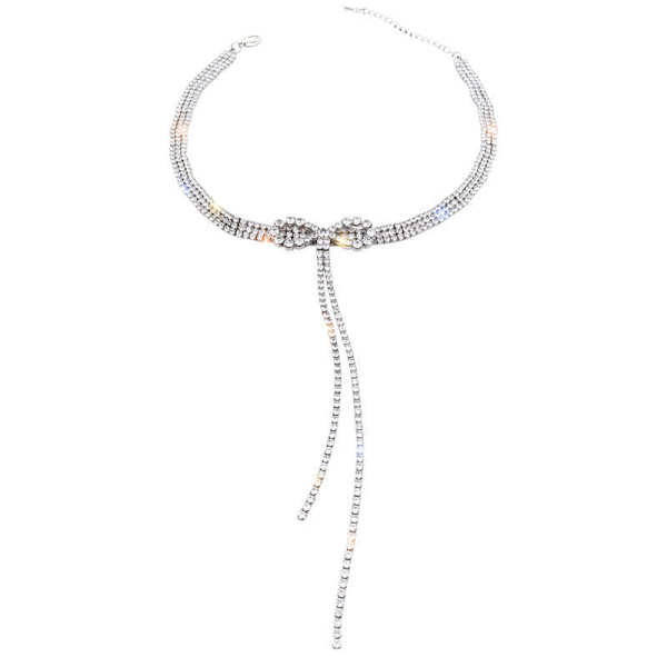 Rosett Diamant Tofs Halsband Nyckelbenskedja Dam Kroppssmycken Default Title