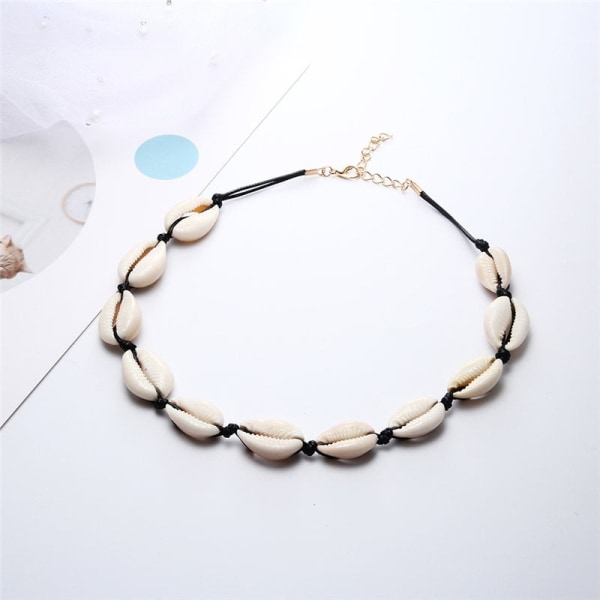 Hot Conch Seashell Halskjede Dame Smykker Sommer Strand Shell Choker Bohemian Tau Cowrie Perlekjeder Håndlaget Krage Kvinnelig Style 8 Overseas