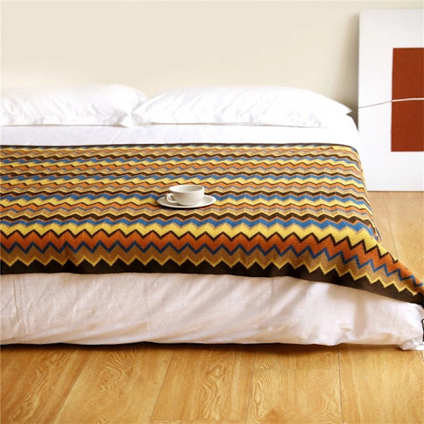 Bohemia Pläd Filt För Säng Mjuka Stickade Filtar Med Tofs Dekorativ Sängfilt Sofföverdrag Sängöverkast Hotell Resematta Red 130x150cm 1pc