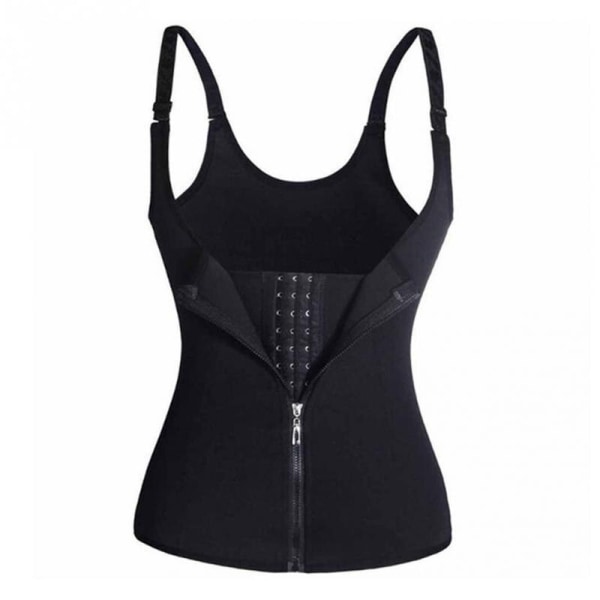 Korsett för kvinnor Court Gothic kläder Justerbar treknäppt Zip-Up Body Shaper Bälte Mode underbyst korsetter Black XL