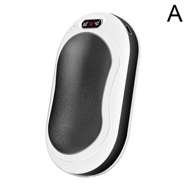 10000mAh Håndvarmer USB Power Bank Bærbar Elektrisk Lomme Håndvarmer Digitalt Display Lommelykt Julegave C 11*6.3cm