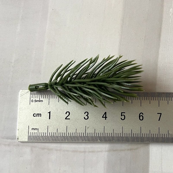10 stk. fyrgrene kunstig falsk plante kunstig blomstergren julefest dekoration DIY tilbehør buket gaveæske geen small