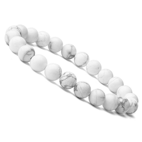 Pärlarmband 8mm Naturliga Stenpärlor Herr Fantastisk Halvädelsten Svart Onyx Lava Tigeröga Helande För Kvinnor Män Smycken Black Onyx