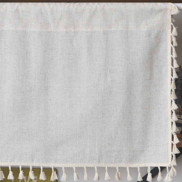 Korta gardiner i nordisk stil för kök, enfärgad bomullslinnegardin, vinskåpsdörr, fönster, små gardiner, garderobsgardin Style C 150x94cm