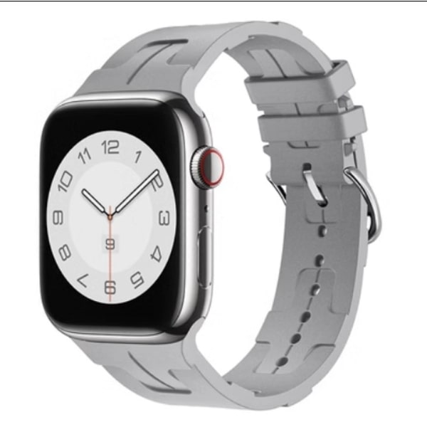 Klockarmband för Apple Watch iWatch 38-41 S10/42mm Vit Box Molnigt Grå