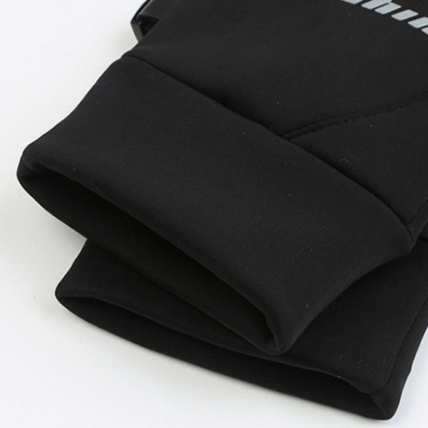 Nya Vinterhandskar Motorcykel Skidhandskar Klätterhandskar Utomhus Cykling Vattentäta Anti-halk Plysch Tjocka Varma Vantar Handskar För Män C-Black 19-23cm