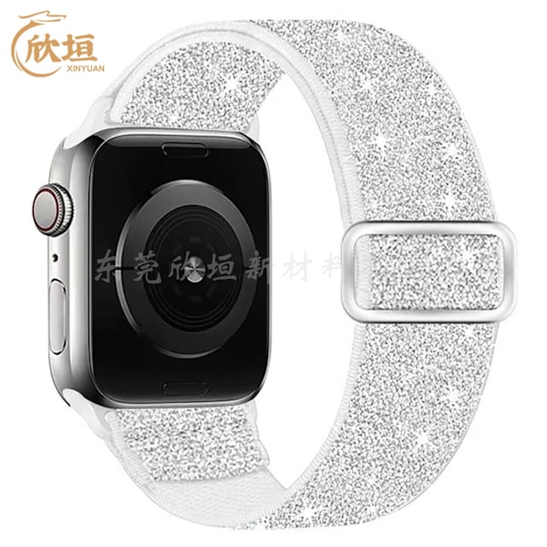 Klockarmband för Apple Watch iWatch 38/40/41 Vit bas silver