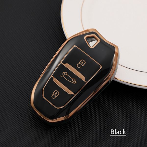 Nytt TPU Bil Fjärrnyckel Fodral Skal För Peugeot 308 408 508 2008 3008 4008 5008 Citroen C4 C4L C6 C3-XR Picasso DS3 DS4 DS5 Red