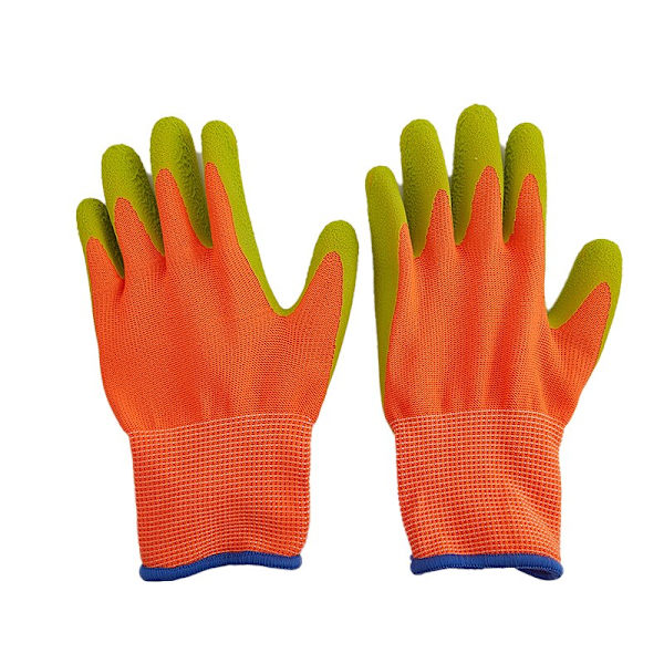 1 Par Barnehagehagehansker Slitesterke Vanntette Hansker Anti-stikk Anti-bitt Samle Skjell Beskyttelseshansker For Barn Orange