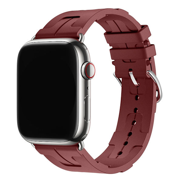 Klockarmband för Apple Watch iWatch 42/44/45/49mm originalanslutning Burgundy