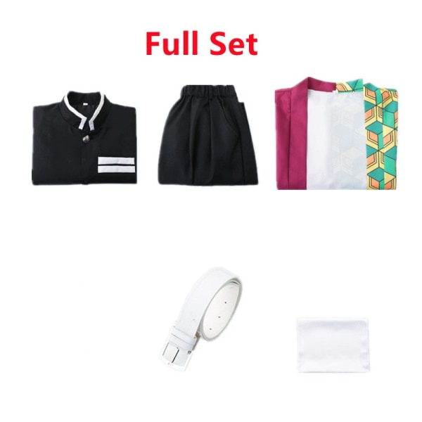Anime Demon Slayer Kimetsu no Yaiba Tomioka Giyuu Cosplay Kostume Kvinder og Mænd Kimono Uniform Halloween Julefrokost Tøj A1 XXL