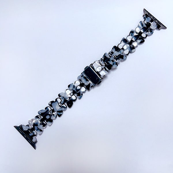 Urrem til Apple Watch iWatch 38/40/41mm Sort og Hvid