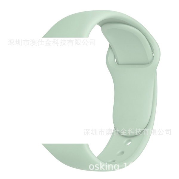 Klockarmband för Apple Watch iWatch 38/40/41/42 S10 S/M Ljusgrön
