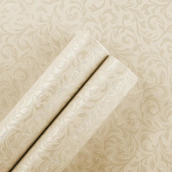 Lyxig Vit Tjock 3D Stereoskopisk Präglad Tapet gråVinranka 53cm bred grayVine53cmwide