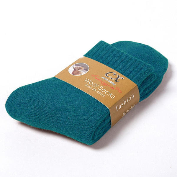 1 par Varma Vinterstrumpor Dam Ull Herr Supertjocka Enfärgade Strumpor Merinoullstrumpor Mot Kall Snö Frottéstrumpor Dark gray 1 Pairs