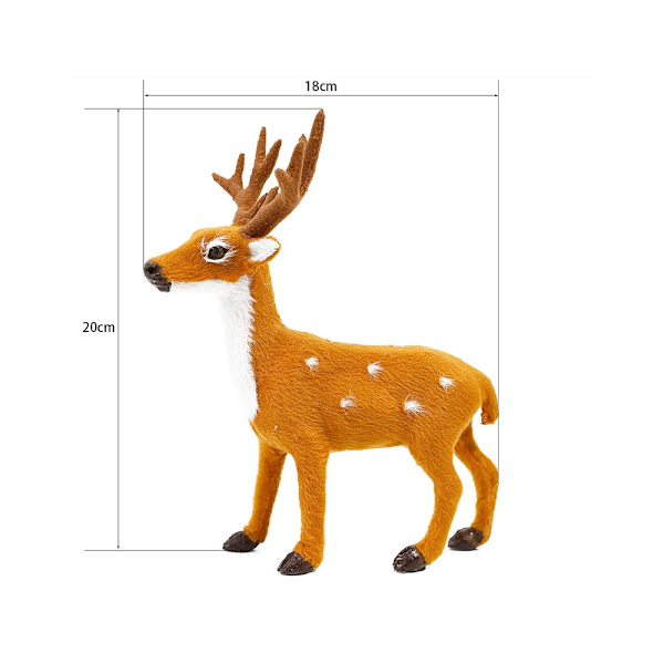 15/20/25/30cm Ren Julhjort Jul Älg Plysch Simulering Juldekorationer För Hem God Jul Nyår Ornament as picture2