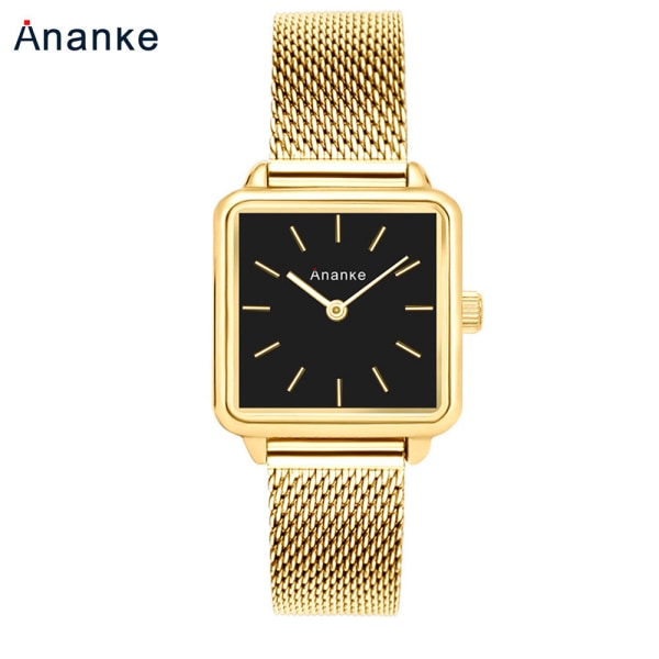 Damklocka Mode Casual Damklocka Japanskt Urverk Läderarmband Vattentät Kvarts Klocka An2511