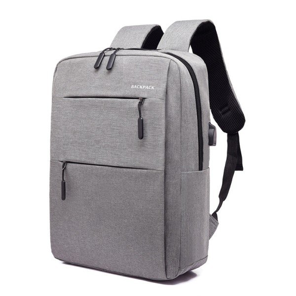 Grå Sport Holdbar Taske med Nylon Materiale Rygsæk Black 15in