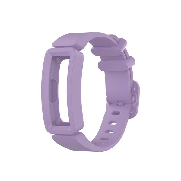 Ersättningsarmband i mjuk silikon för Fitbit Ace 2 barnsmartklocka, klassiskt armband för Fitbit Inspire/Inspire HR armband Light purple