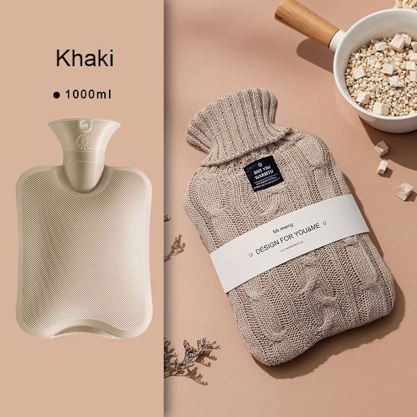 Varmtvannsflaske for hender, for kvinner, spesiell varmtvannsflaske for menstruasjon, håndvarmer, varmtvannsposer for vinteren mufen2000ml Overseas