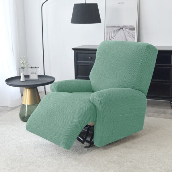 Polar Fleece Vaskbart Avtakbart Delt Lenestoltrekk Sklitrekk Hund Katt Kjæledyr Enkeltsete Sofa Lazy Boy Lenestol Sofatrekk A4 Recliner Cover