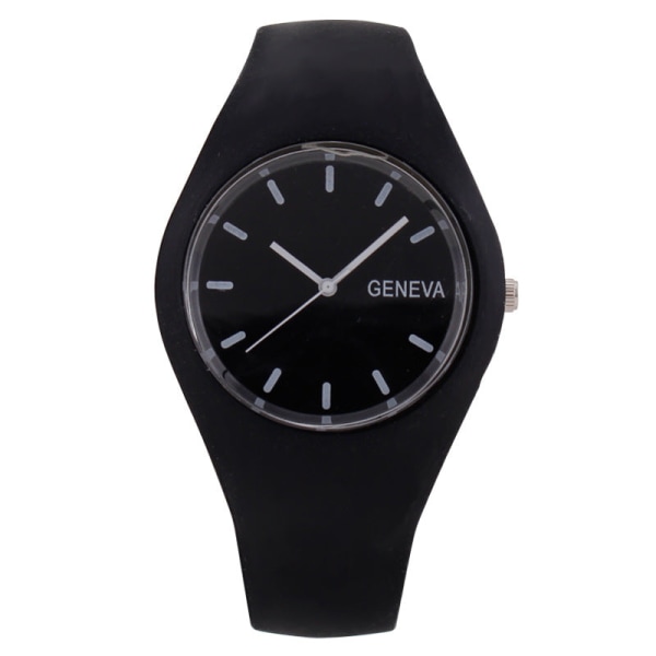 Fashion Fashion Candy Koreansk Quartz Klocka Silikonarmband Damklocka Lake Blue