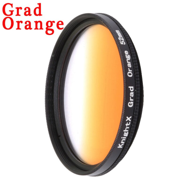 KnightX Kamerasuodatin 52MM neutraali tiheys ND tähti 4X 6X viiva Erikoistehosteet makro-objektiivi älypuhelimelle matkapuhelimelle mobiili android 52mm Grad Orange