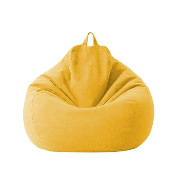 Store Små Late Sofaer Trekk Stoler uten Fyll Lin Stoff Lounger Sete Saccosekk Puff Couch Tatami Stue Saccosekker C 70x80cm