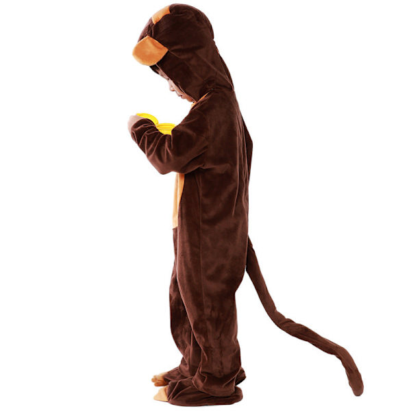Apina-asu Eläinleikki Vanhempi-lapsi Asu Halloween-asu Esitysasuste Cosplay Eurooppa ja Amerikka 5040 children's monkey XL-(140-153)