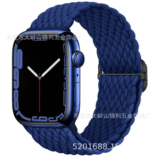 Klockarmband för Apple Watch iWatch 38/40/41/42mm Midnattsblå