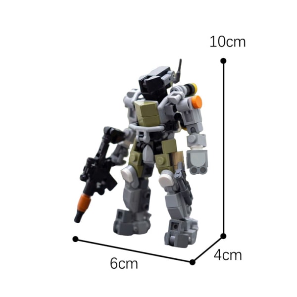 MOC-94380 Pojke Pedagogiska Byggklossar Present Mecha Set Montering Byggklossar Leksak Barn Present Default Title