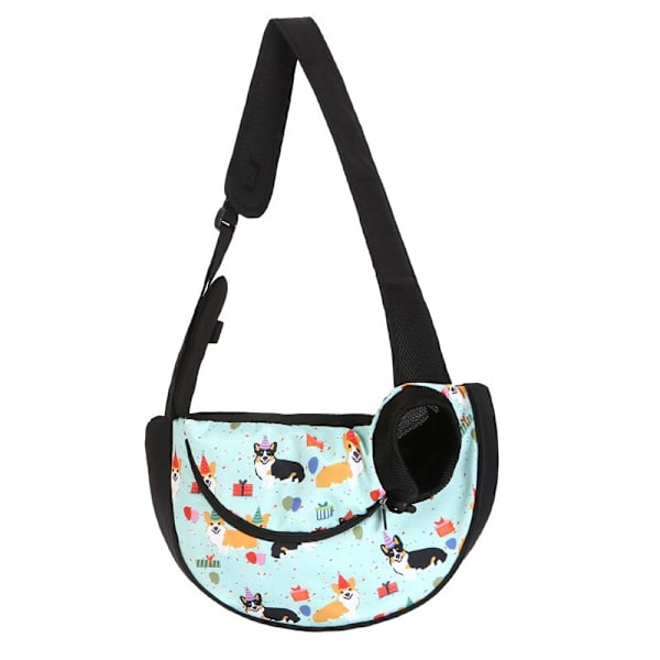 Bekväm Husdjursbärväska Hundar Katter Valpar Utomhusväskor Mesh Oxford Enkel Axelväska Sling Front Mesh Rese Tote Axelväska 1 L