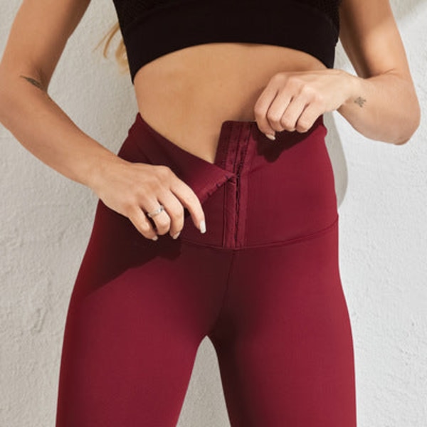 Yogabyxor Sportlyft Atletisk Träning Fitness Leggings för kvinnor GRAY M