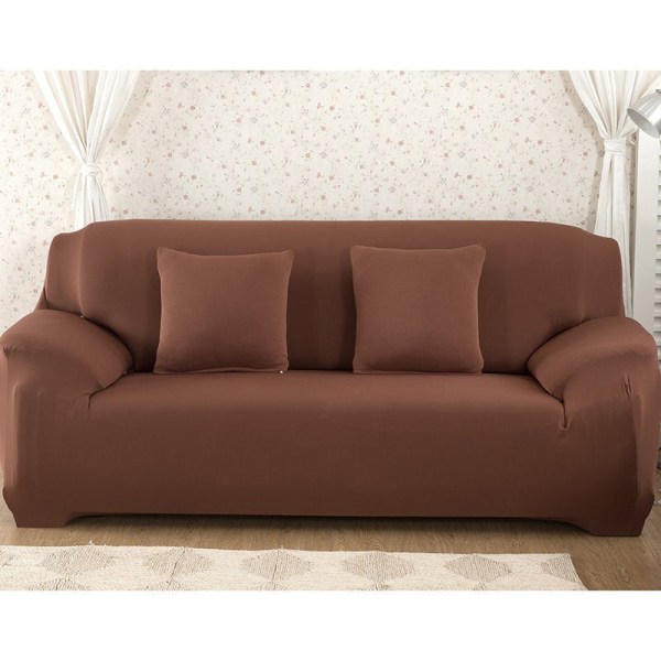 Slipcover ensfarvede sofabetræk til stue stræk slipcovers elastisk materiale sofabetræk hjørnesofabetræk dobbelt-sæde tre-sæde color 21 1-seater  90-140cm
