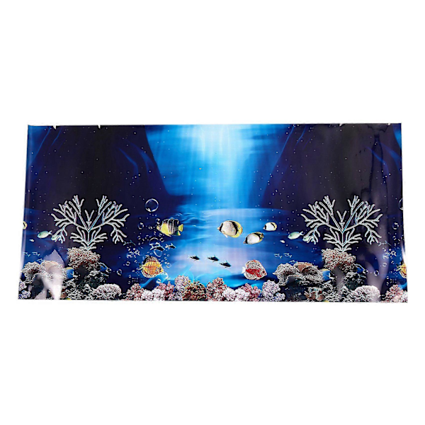4x Blå Frisk Hav Baggrund Akvarium Ocean Landskab Poster Fisketank Baggrund