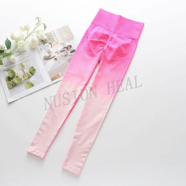 Joogasetti Kuntosalivaatteet Treggingsit Urheiluvaatteet Naisille pant-blue S