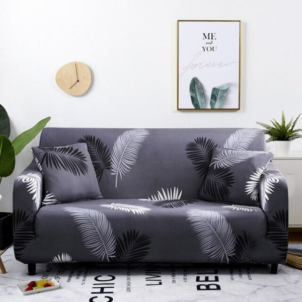Stretch Rutig Sofföverdrag Elastiska Soffskydd för Vardagsrum funda soffa Stol Sofföverdrag Heminredning 1/2/3/4-sits Color 25 3-seater 190-230cm