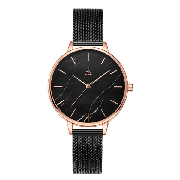SK Dameur Moderigtigt Simpelt Business Milan Mesh Rem Dameur Vandtæt Quartz Dameur Ur 0137 11K0137L04SK black noodles