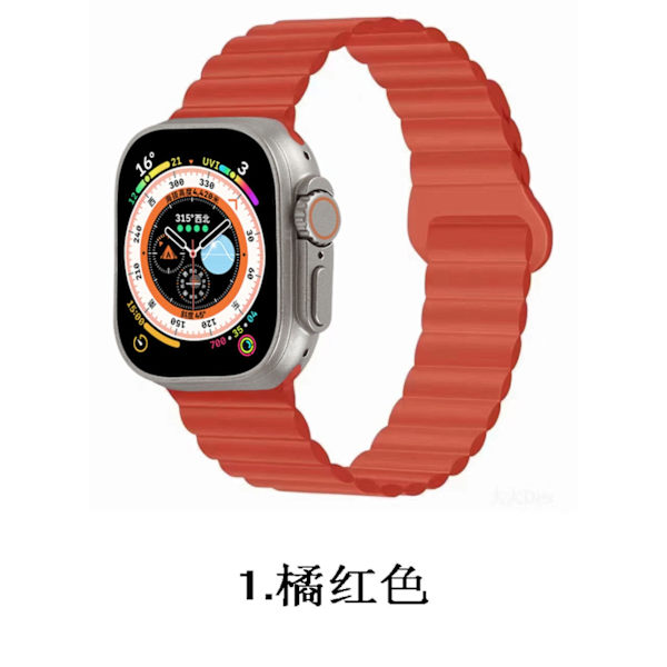 Klockarmband för Apple Watch iWatch 38/40/41 S10 42mm Orange