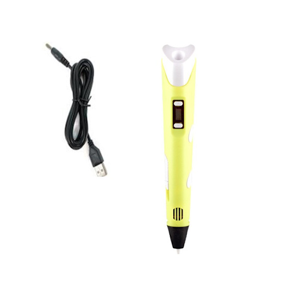 3D-penna 3D DIY Ritpenna med LCD-skärm Kompatibel PLA-filament Leksaker Säker 3D-penna för Barn Julklapp Födelsedagspresent Blue