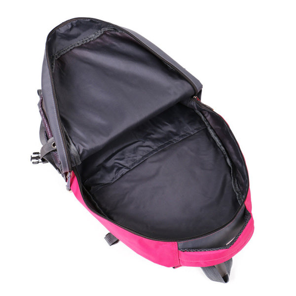 30L Utomhus Bergsklättring Resväska Par Ryggsäck rose Red