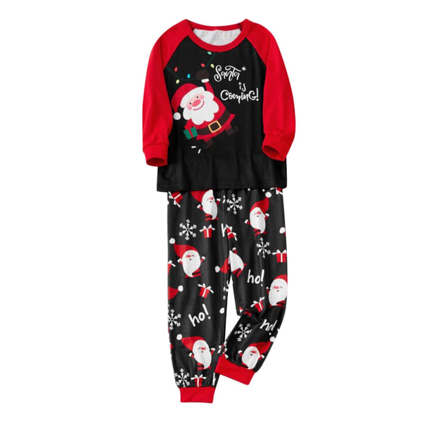 Julepysjamas Matchende Familiepysjamaser Pjs Mote Nattøy Rund Hals Trykte Pysjamas Sett Kids M