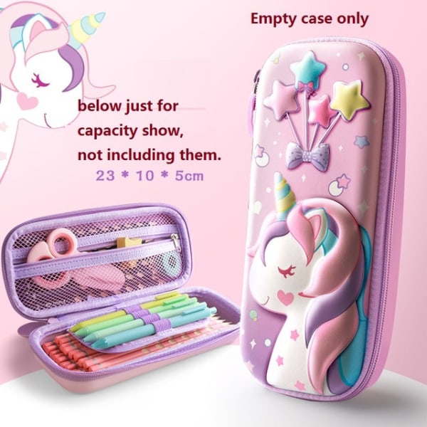 Case EVA förvaringslåda Härlig rosa enhörning tecknad pennväska för skolflicka rabbit Large