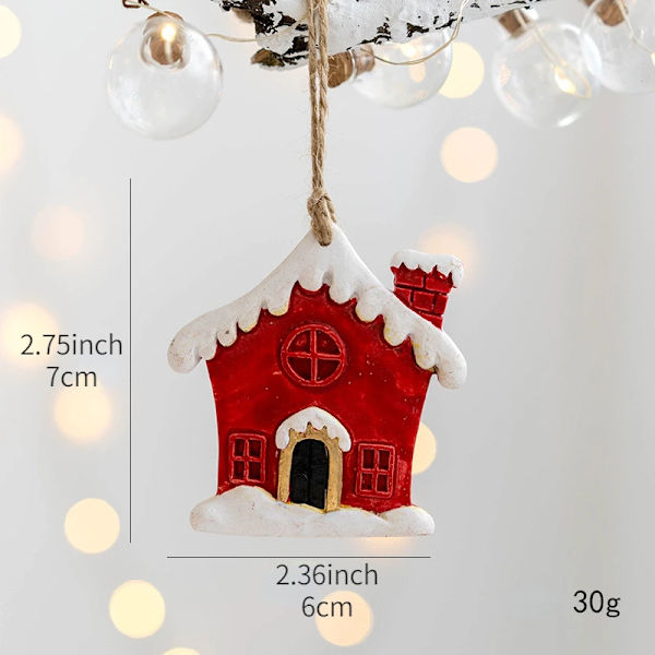 1 st Julnötknäppare Hängen Harts Docka Hängande Ornament Julgran Nötknäppare Soldat för Julfestdekorationer GJ93-C