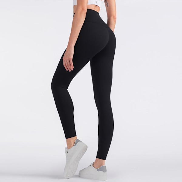 Joogasetti Leggingsit Ja Topit Fitness Urheilupuvut Naisten Kuntosalivaatteet black XL