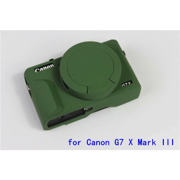 Kameraveske for Canon G7X3 G7 X Mark III G7X2 G7 X Mark II vlog Kameraveske Beskyttende silikon Mykt deksel Mykt skall g7xm2 g7x2 G7X317