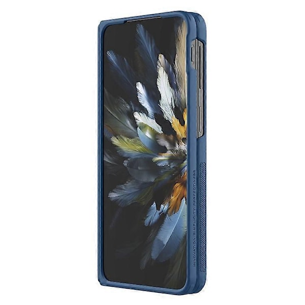 NILLKIN Super Frosted Shield Prop Kompatibel För Oppo Find N3 5G / OnePlus Open Fodral Kameralinsskydd Ställ Blue