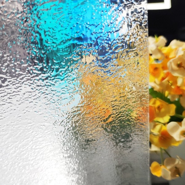 Sekretess Fönsterfilm Statisk klamrar sig dekorativa solskyddande icke-vidhäftande anti-UV-skydd Värmekontroll glasklistermärken för hemmet Orange 60x200cm