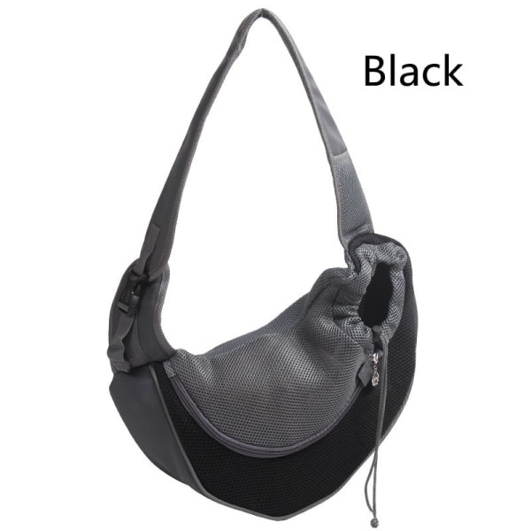 Husdjursvalp Bärväska S/L Utomhus Rese Hund Axelväska Mesh Oxford Enkel Sling Handväska Komfort Tote Väska Andningsbar Kattväska Rose Red S