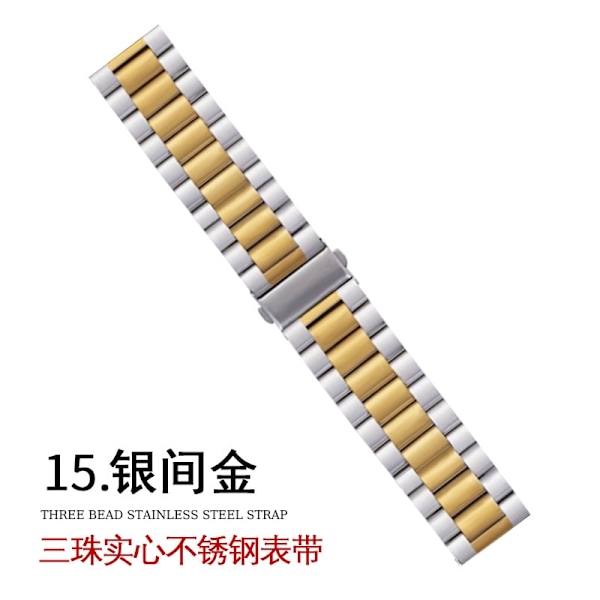 Klockarmband för Apple Watch iWatch 1-9 generationerna: 38-40-41mm s10: 42mm 5 silver och guld